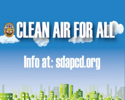 Clean Air For All Graphic with website address 